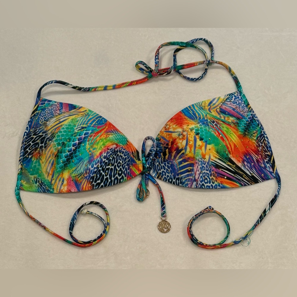 Luli Fama (AGUA DE FUEGO) push-up bikini w/ crystals - XL